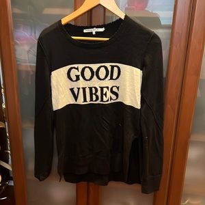 Pam & Gela Good Vibes Sweater, Size S
